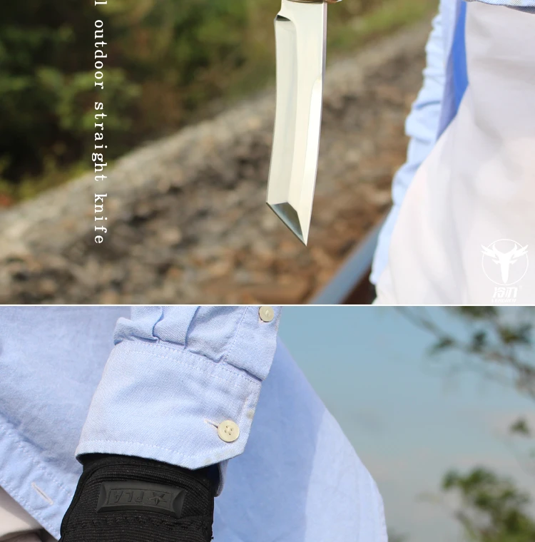 LENGREN D2 стальной японский зеркальный нож, 59-60hrc вакуумная термообработка острые походные охотничьи ножи серии(самурайский стиль