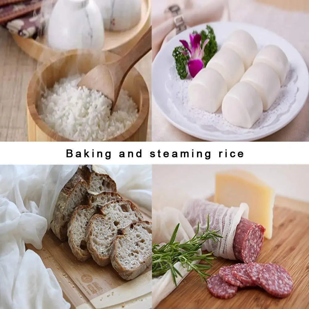 Ultra-fine Cotton Cheese Gauze Unbleached Cheese Cloth Is Best For Cooking Food Cheese Cloth Making Nut Milk Bag Filter Wine