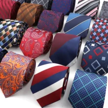 

New Men's Classic Luxury Tie 8cm Striped Plaid All-Match Jacquard Necktie For Business Wedding Prom Daily Wear Accessory