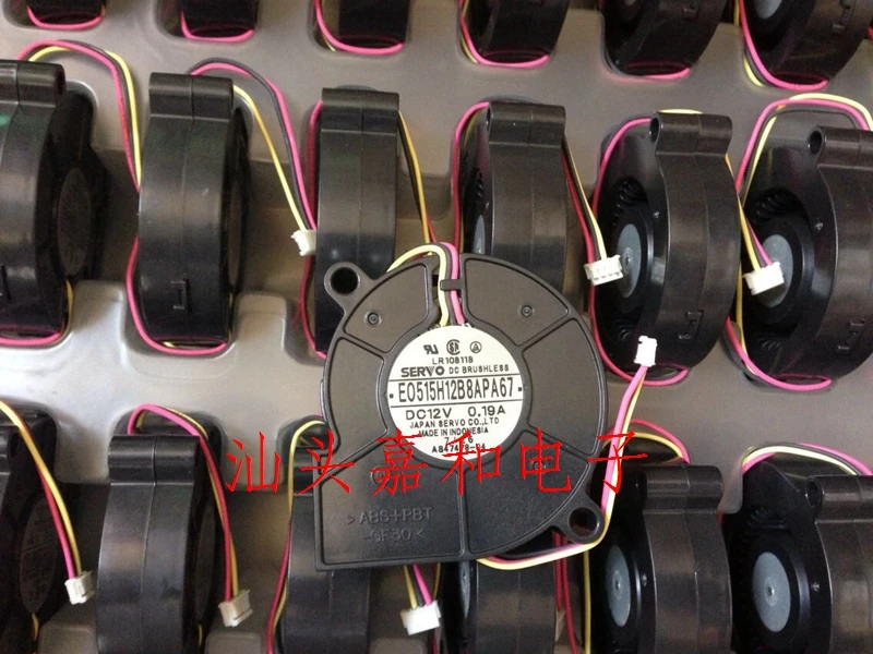 

E0515H12B8APA67 DC 12V 0.19A 50x50x15 мм 3-проводной вентилятор для охлаждения сервера, Япония