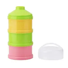 Многоразовые 3 Слои детская молочная смесь миска для кормления малышей Еда контейнер для таблеток контейнер для детского питания контейнер Кухня аксессуары, набор в коробке