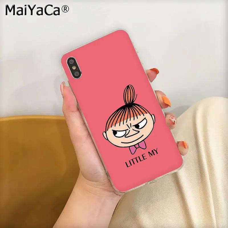 MaiYaCa Забавный чехол Moomin Little My Coque Shell для телефона Apple iphone 11 pro 8 7 66S Plus X XS MAX 5s SE XR чехол Coque Shell - Цвет: A3