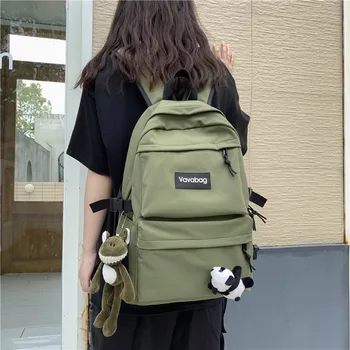 

NEW Schoolbag Female Korean Style Harajuku Ulzzang High School Student Backpack 2020 New Style Tooling Large Capacity Backpack