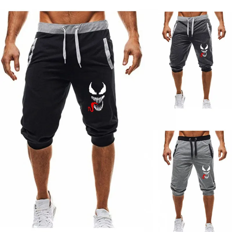 Мужские летние шорты с принтом Веном 2020 мужская спортивная одежда короткие