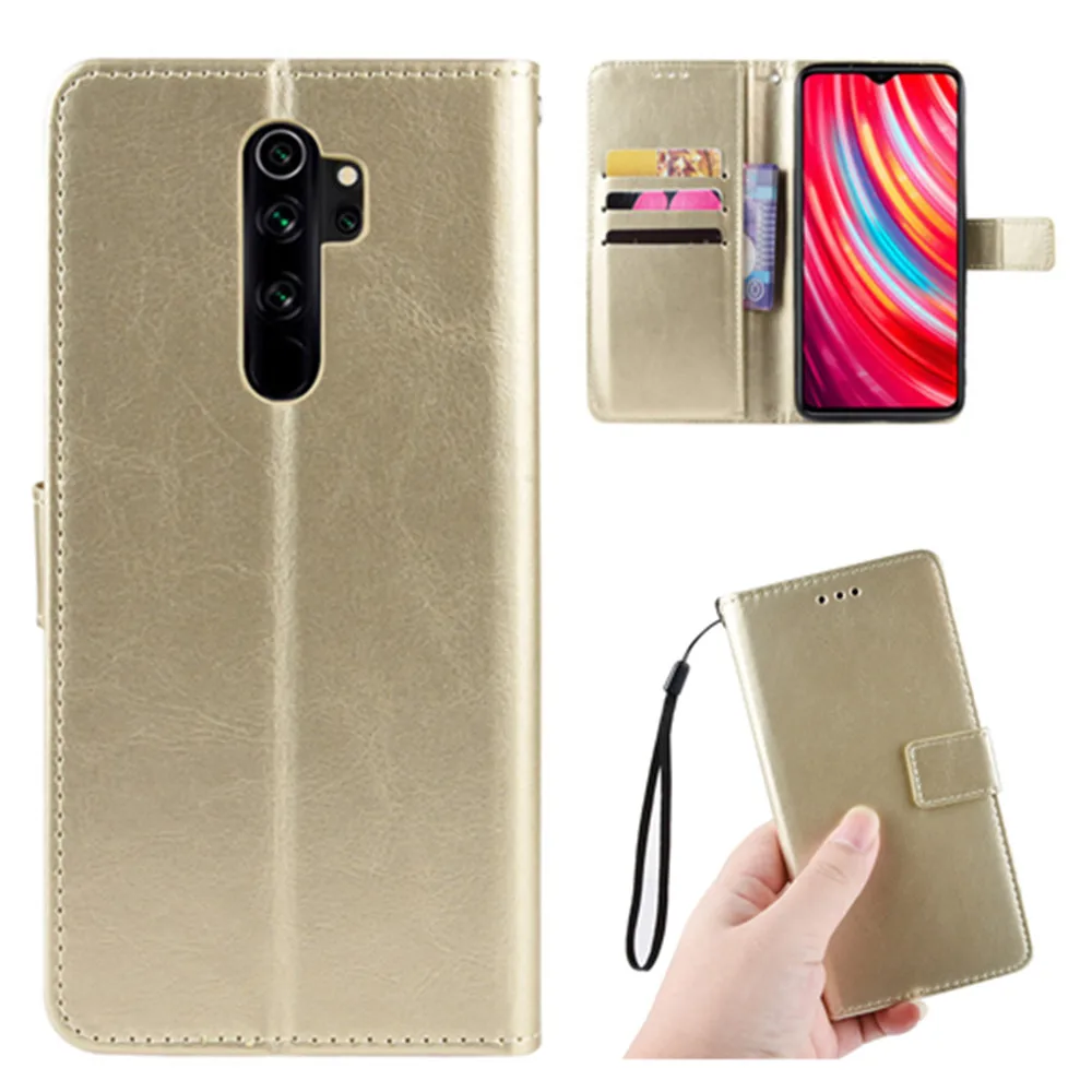 

For Xiaomi Redmi Note 8 Pro Case Luxury Flip PU Leather Wallet Lanyard Stand Shockproof Case For Redmi Note 8Pro Note8 Phone Bag