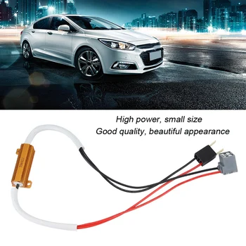 

2pcs LED Headlight Fog Lamp Load Resistor Decoder Anti-Flicker Flash Error Canceler for H7 Turn Signal Blink Error Code