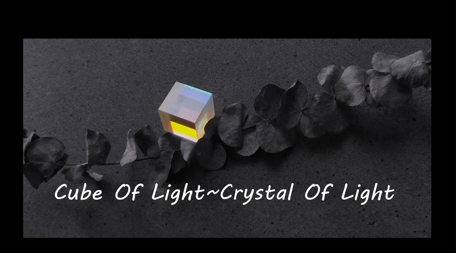 20*20*20mm of Light Cube A Gift From  Optical Science Prism  Creative Ornaments Optical Prism Cube Prism High Energy Standard