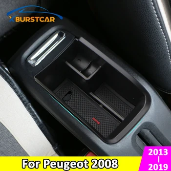 

Xburstcar for Peugeot 2008 2013 -2019 Car Central Storage Box Armrest Armrest Box Car Storage Box Gloves Car Styling