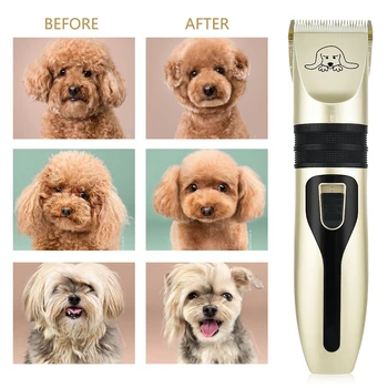 

Professional Grooming Kit Rechargeable Cat Dog Hair Trimmer Low-Noise Electric Pet Hair Clipper Shaver Set
