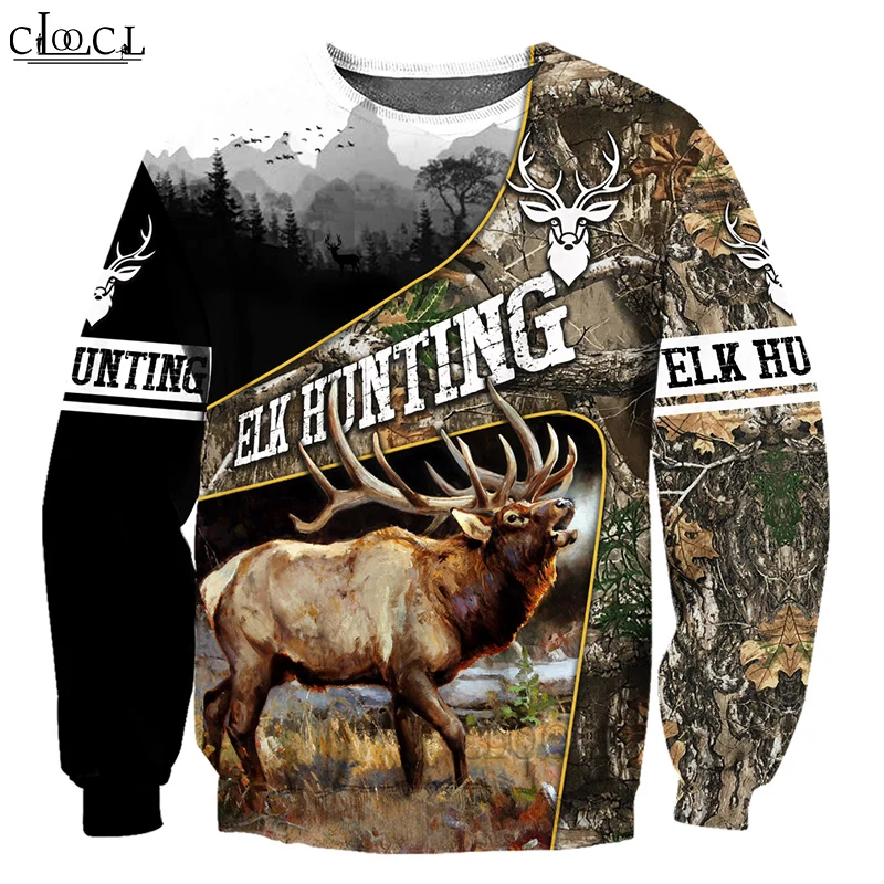 

CLOOCL Fashion Men Women Newest Popular Animal Deer Hunting 3D Print Sweatshirt Harajuku Autumn Casual Pullover Drop Shipping