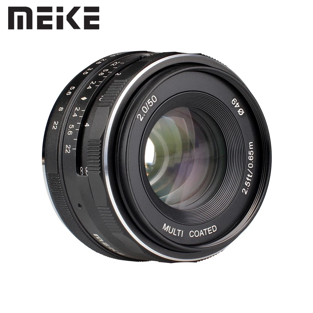 Meike 50 мм f2.0 ручная фокусировка объектива APS-C для Fujifilm Fuji XF X Крепление X-T30 X-T3 X-PRO3 XT100