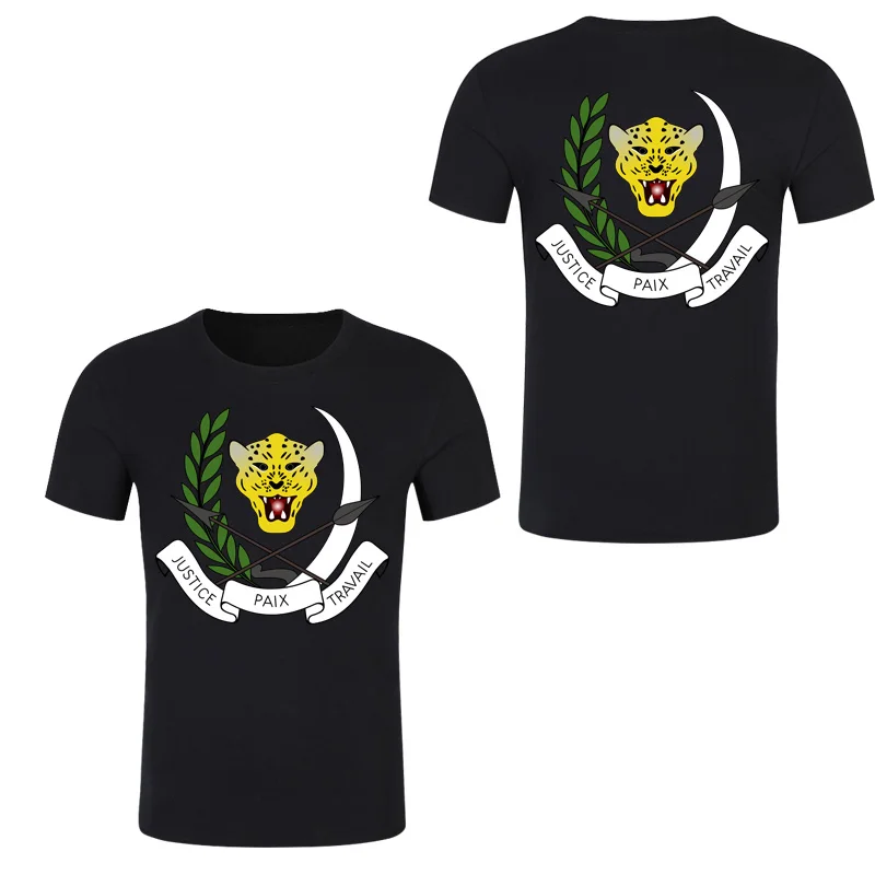 Congo Zaire футболка Летняя на заказ для мужчин Киншаса ZAR футболки французский эмблема футболки con настроить ZA страна дизайн Топ - Цвет: Congo10