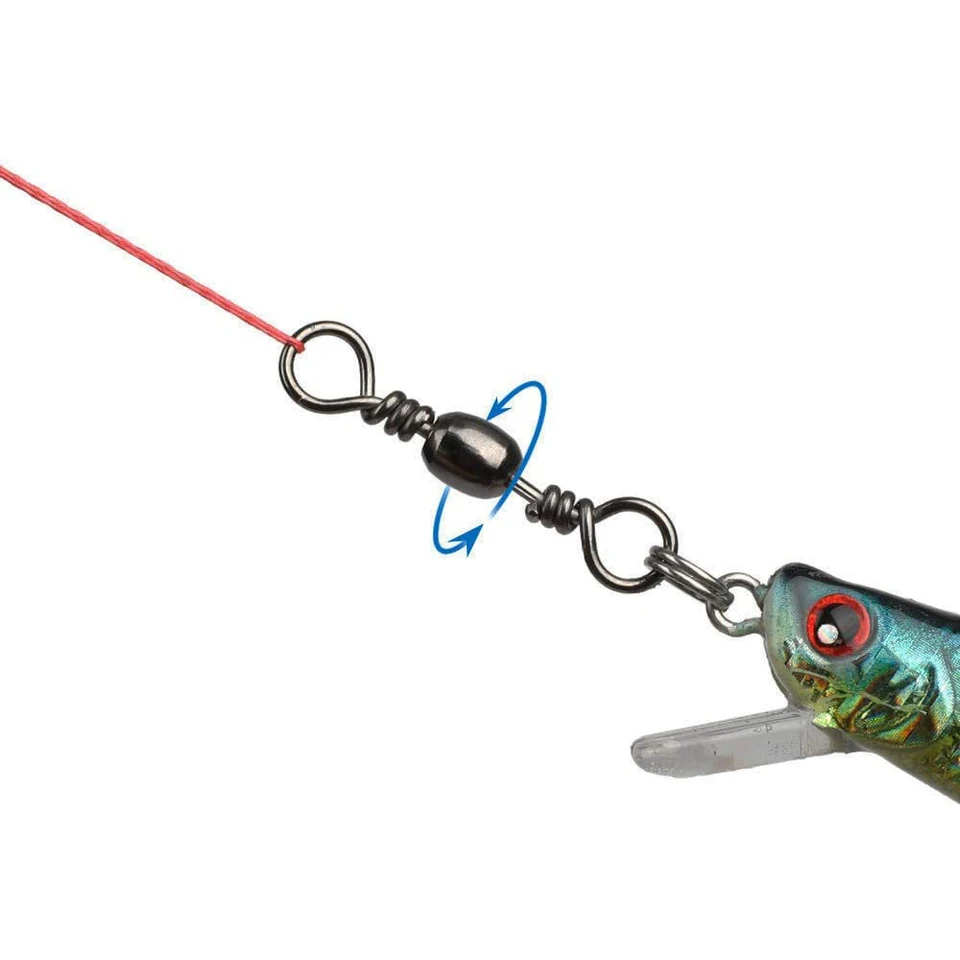 Atibin Anneaux de pêche pivotants en acier inoxydable haute