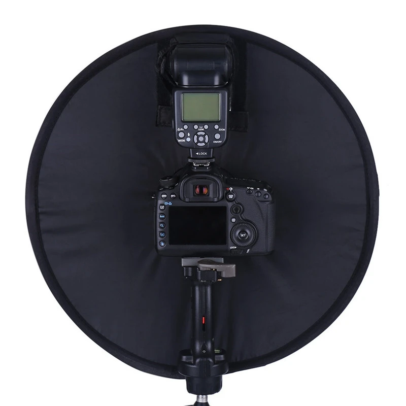 45 см складное кольцо Speedlite рассеиватель для макросъемки круглый софтбокс Canon Nikon