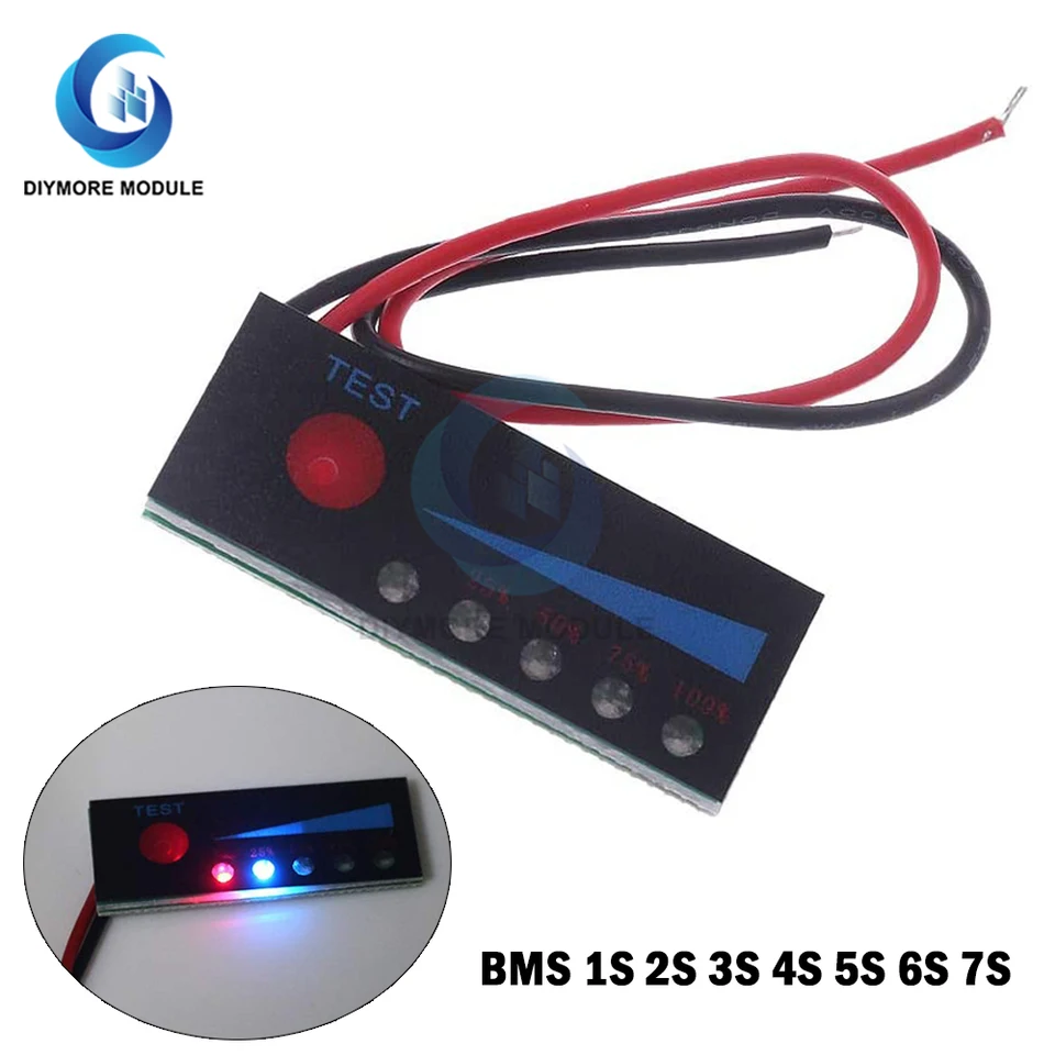 Indicatore Di Batteria Li-on 1S-6S Con Protezione Sottotensione E Anti-reverse