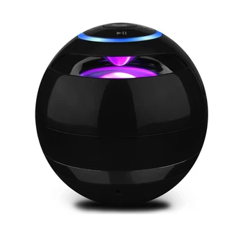 

Bluetooth Speaker Seven Colors LED lights Wireless Portable Subwoofer With Mic FM