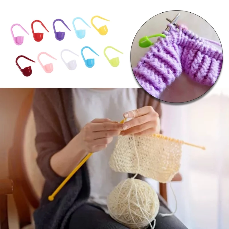 500 Pcs Mix Color Knitting Stitch Counter Crochet Locking Stitch Markers Pin Dec