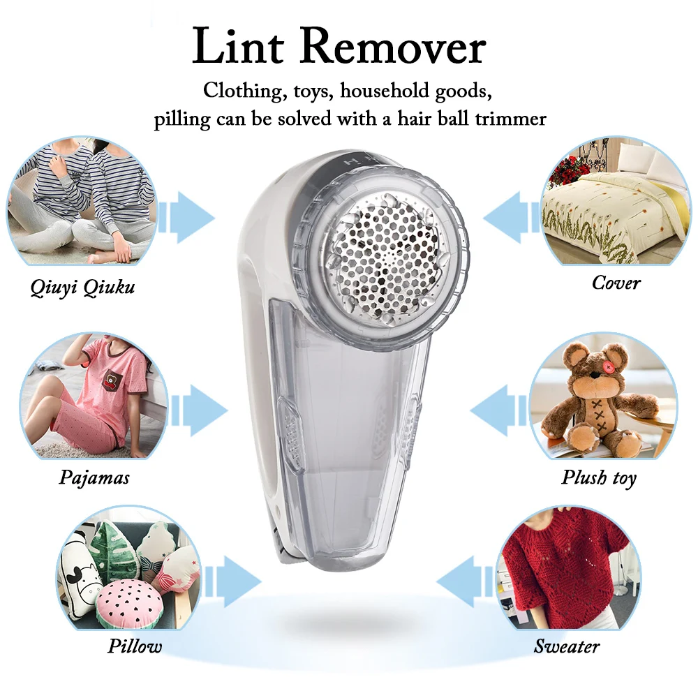 Useful Electric Clothes Hairball Lint Remover Bobble Fluff Clothing Cleaning Fabric Trimmer Carpets Epilator Sweater Shaver