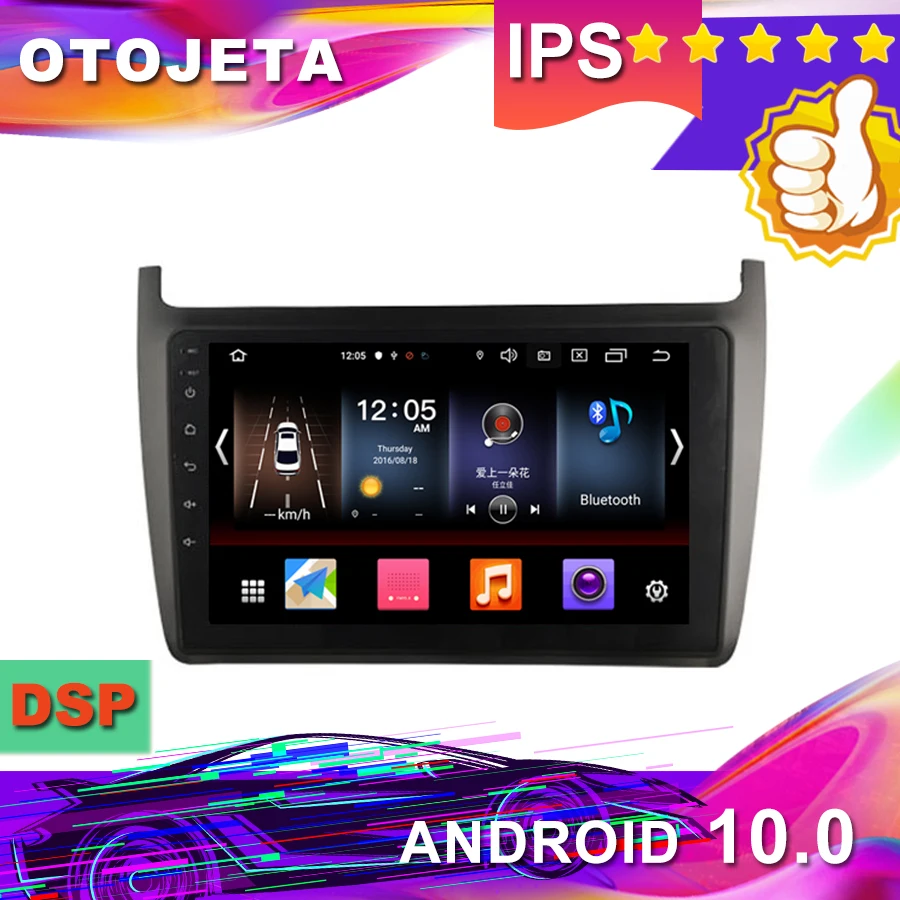 

New Arrival in stock,9" HD Android 10.0 Car GPS for VW Polo 2012-2015 Car Radio Multimedia tape recorder bluetooth navigation