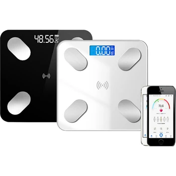 

Bluetooth Body Fat Scale Scientific Smart Wireless Digital Weight Monitor Health Analyzer with Smart Phone App Android or IOS