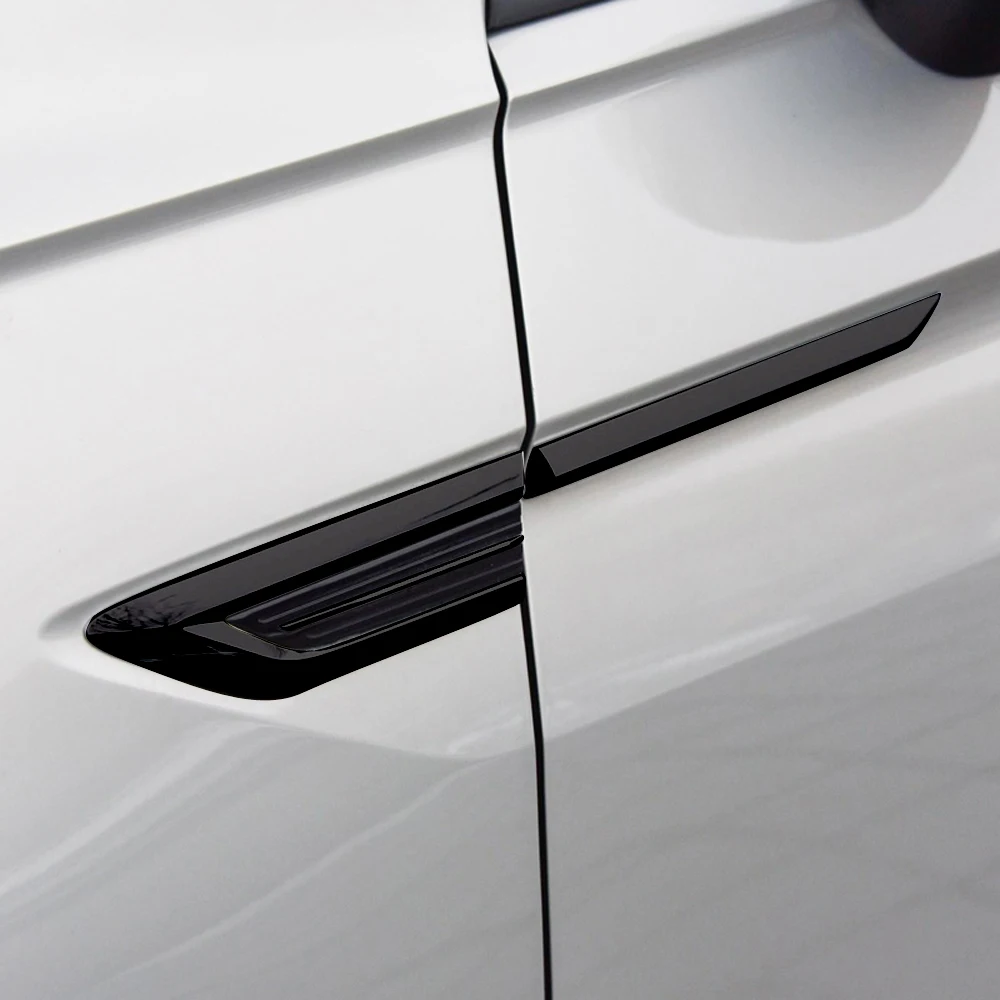 ABS пластик боковое крыло эмблема значок наклейки крышка Накладка для Volkswagen Tiguan 2017