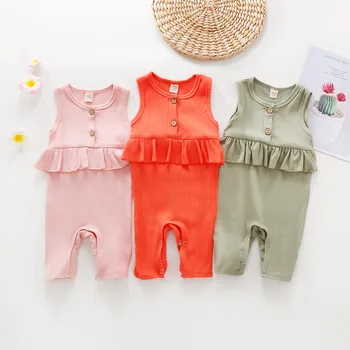 

2020 Summer Baby Girls Sleeveless Romper Baby's Romper