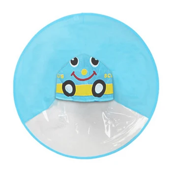 

Children Flying Saucer Raincoat Waterproof Rainproof Cartoon Cloak Hooded Umbrella Hat Portable Raincoat for Kids SNO88