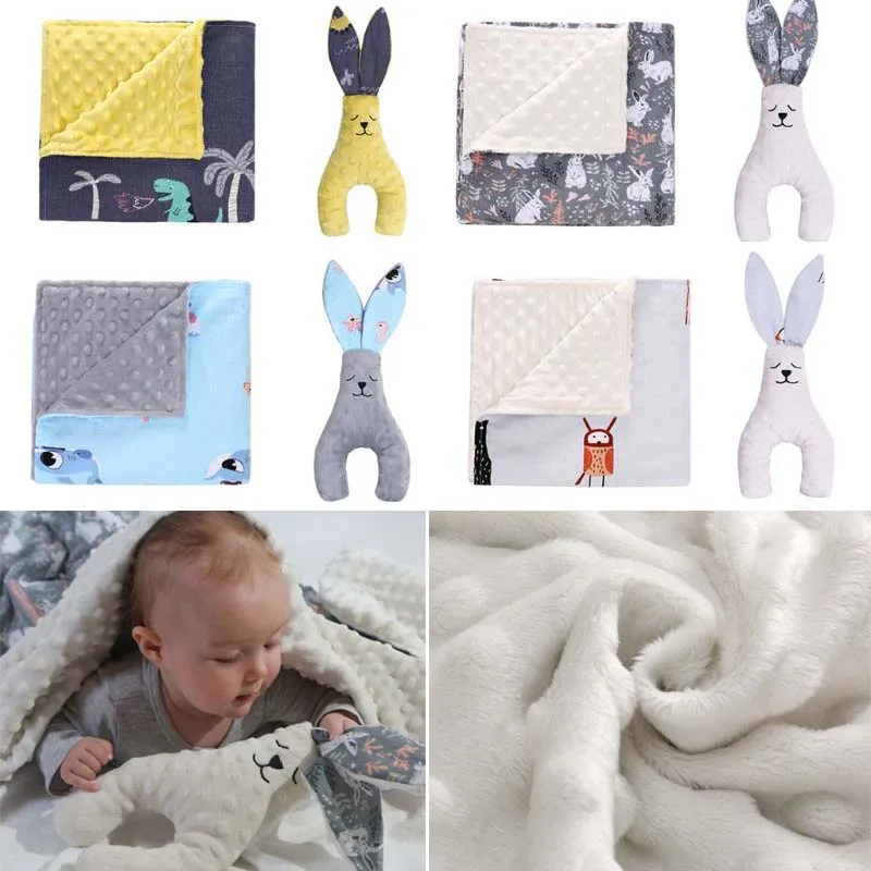 2 шт./компл. для маленьких шапка для новорожденного Одеяло с куклой в наборе супер мягкое детское одеяло в полоску завернутый Пеленальное Одеяло