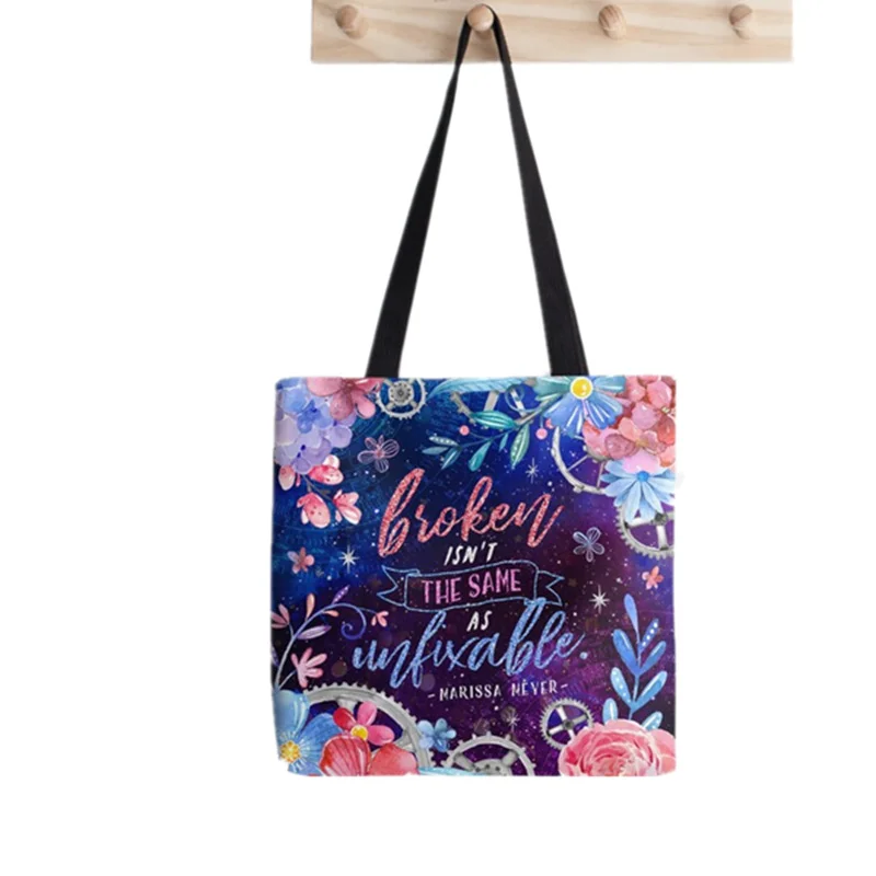 2021 Shopper Bull Terrier dog Tote Bag Painted women Harajuku shopper handbag girl Shoulder shopping bag Lady Canvas Bag
