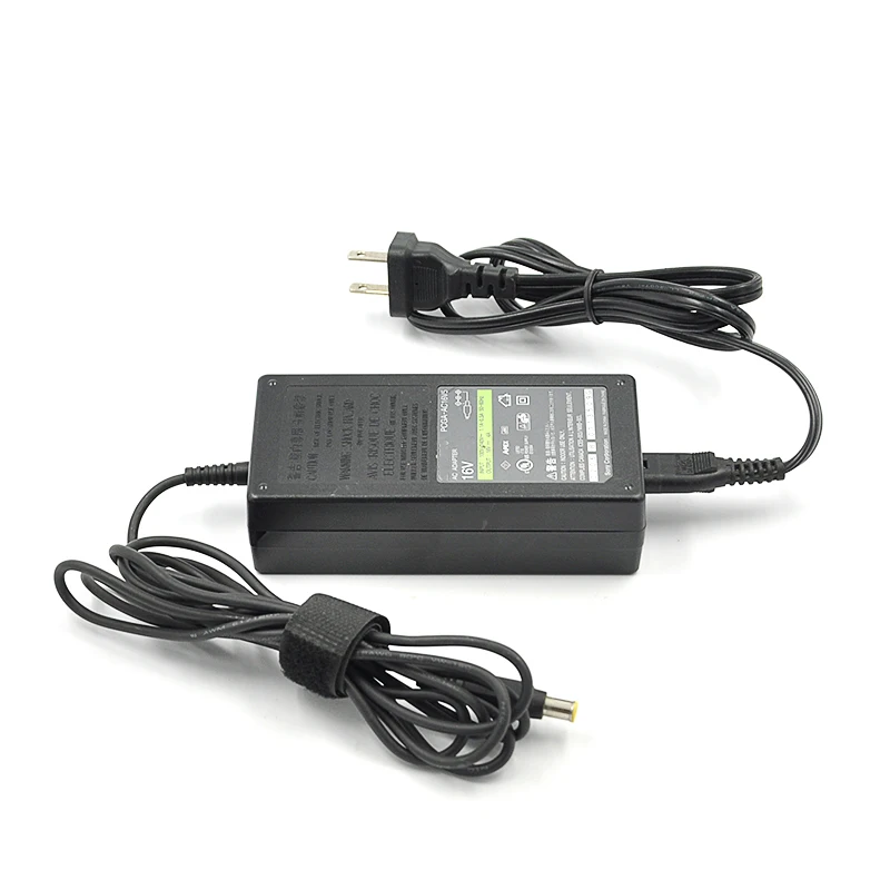 Для sony Vaio OEM PCGA-AC16V5 16V 4A AC адаптер Зарядное устройство с кабелем питания-используется