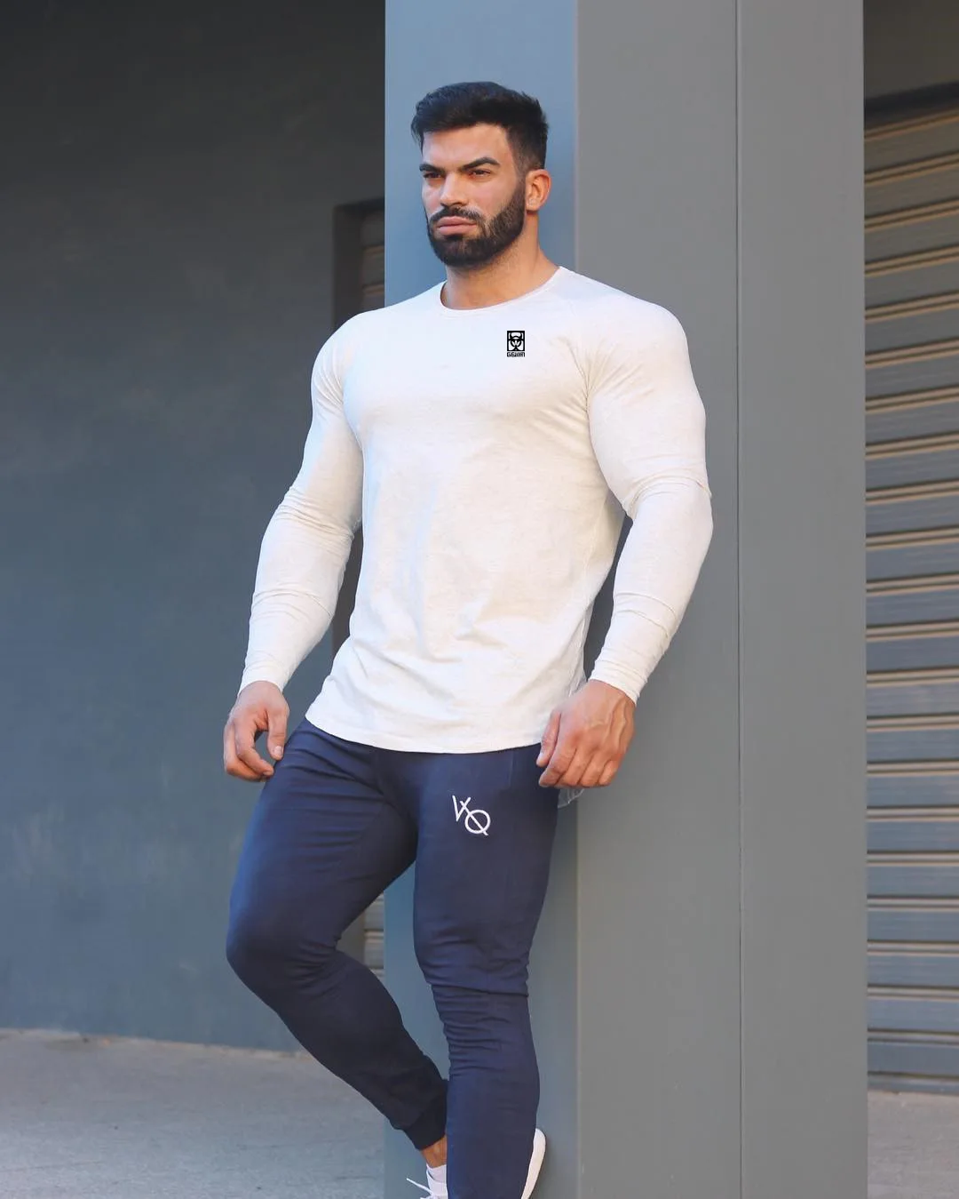 Muscle Kid Brother fitness Brothers осенне-зимняя мужская новая стильная модная мужская спортивная одежда с длинным рукавом для бега