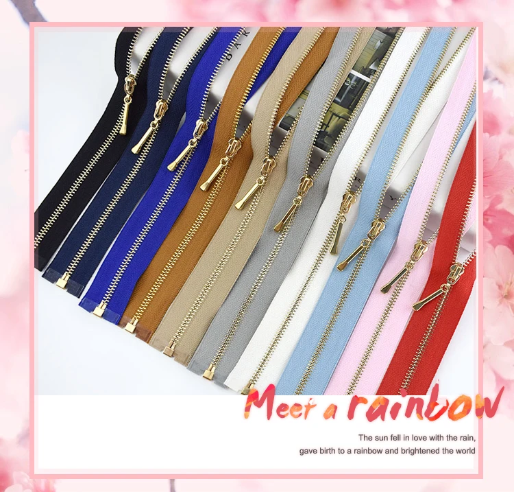 2/5pcs Meetee 40-70CM 3# Open-End Auto Lock Metal Zippers for Sewing Clothes Bags Purse Shoes Craft Accessories Supplies ZA046