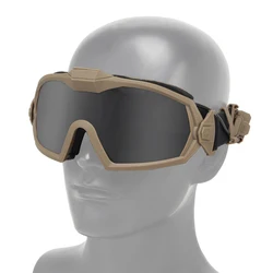Gafas tácticas para tiro de Paintball, gafas antiniebla de seguridad, militares, CS Wargame, protección a prueba de viento, gafas Anti-UV, caza, Airsoft