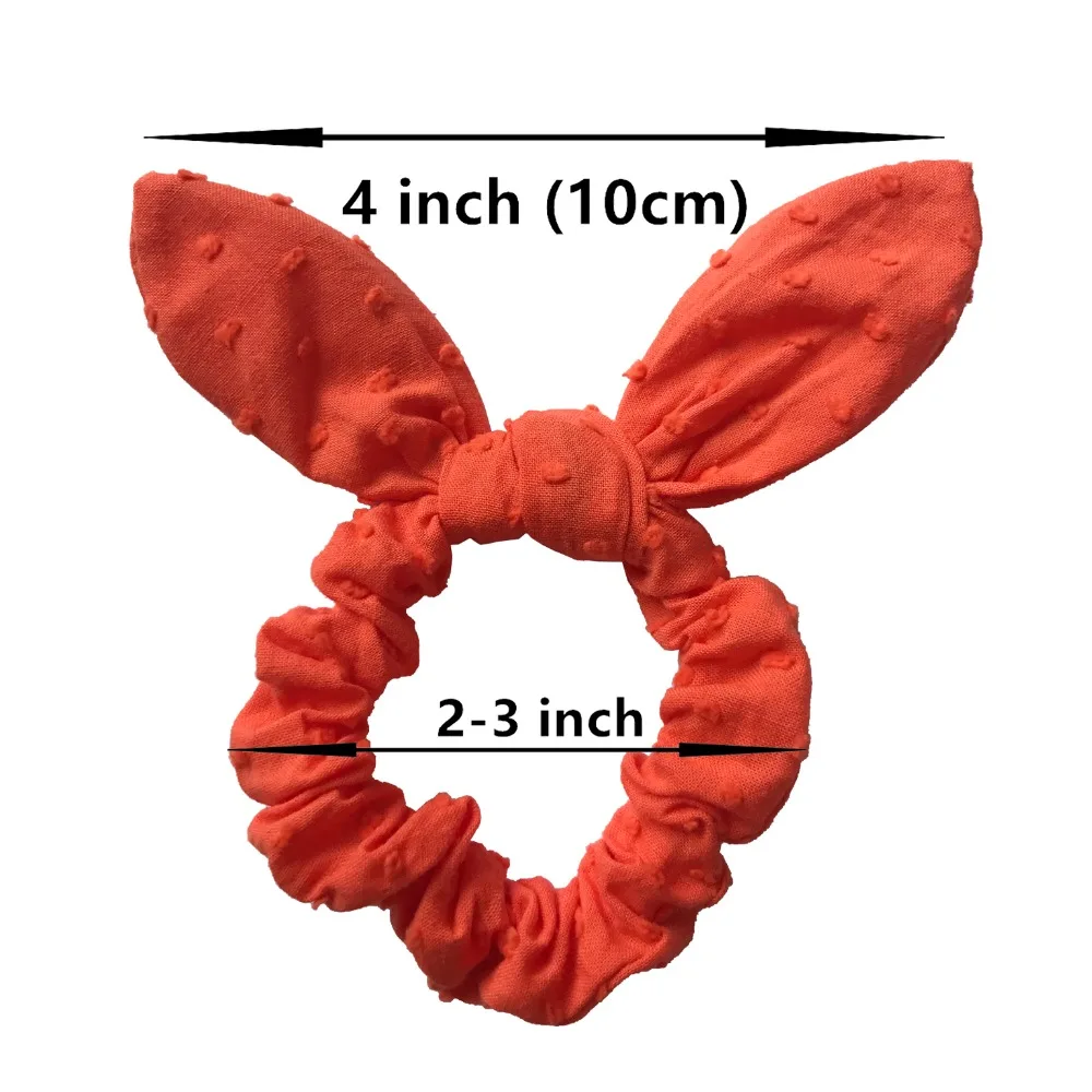 Полосатые/клетчатые/в горошек/леопардовые кроличьи ушки резинки для волос для девочек/женский хвостик, держатель для волос, резинки для волос, аксессуары для волос с бантиком