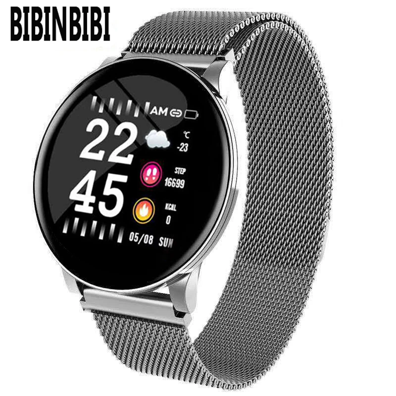 BIBINBIBI, водонепроницаемые Смарт-часы для iOS, Android, Bluetooth, спортивные Смарт-часы для мужчин и женщин, часы с монитором сердечного ритма, кровяное давление
