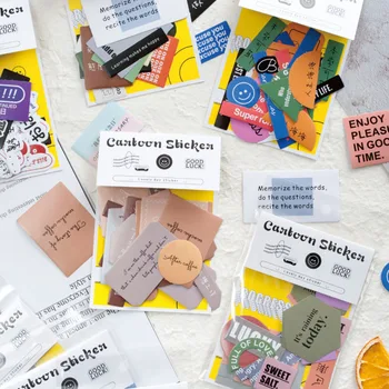 

30Pcs Cute Decor Stationery Stickers Kawaii INS Cartoon Stickers Paper Adhesive Sticker For Kids Scrapbooking Diary Supplies