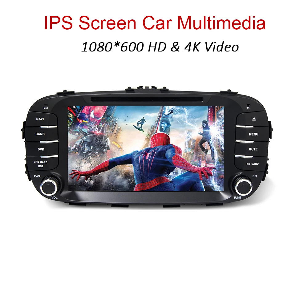 YAZH Android 9,0 автомобильный стерео дисплей для Kia Soul с 8,0 ”ips 1024*600 HD радио/SW/Carplay/зеркальная связь/Bluetooth 5,0