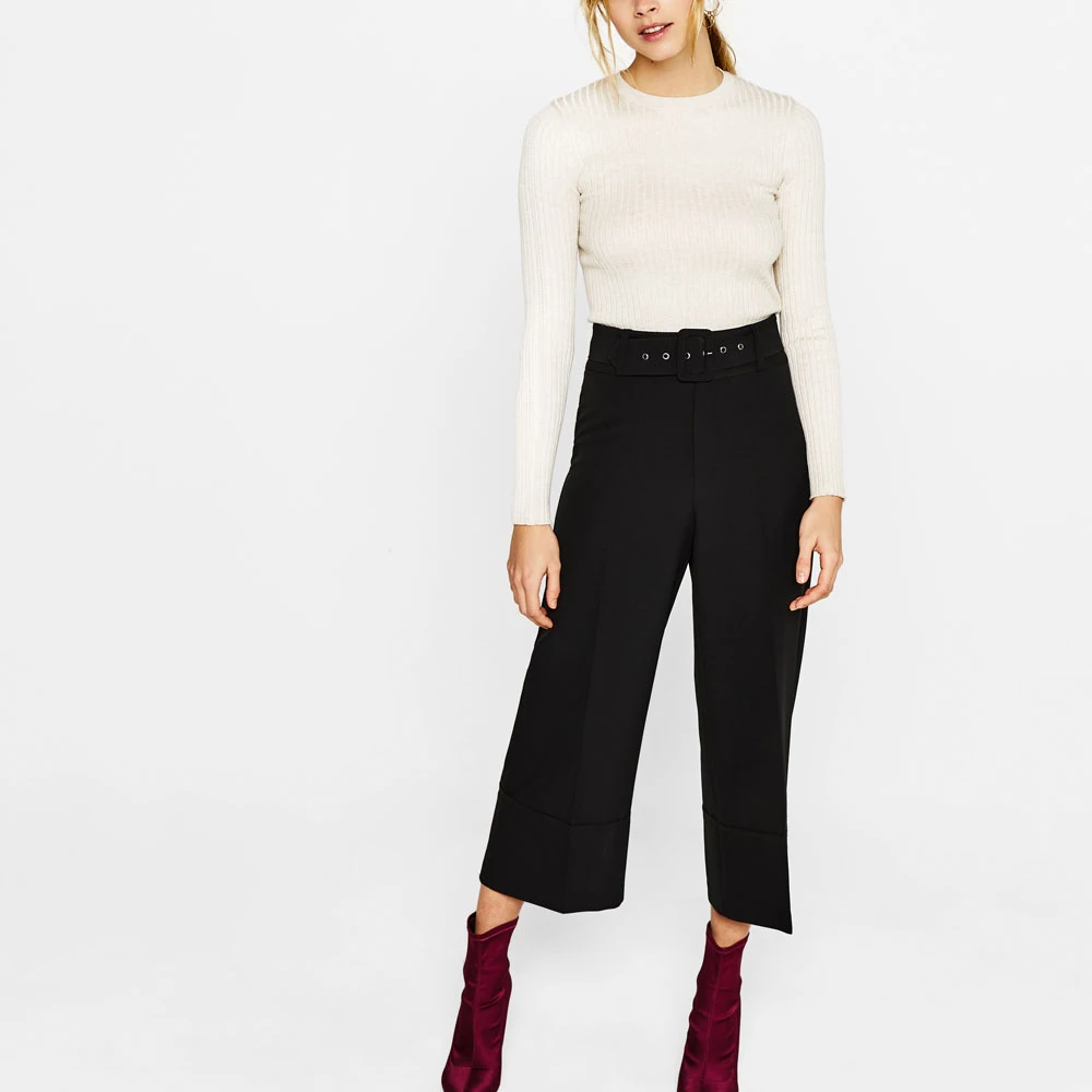 Черно-белые полосатые свитера для женщин, высокая эластичность, повседневный вязаный пуловер с длинным рукавом, свитер с высоким воротником, свитера, джемперы