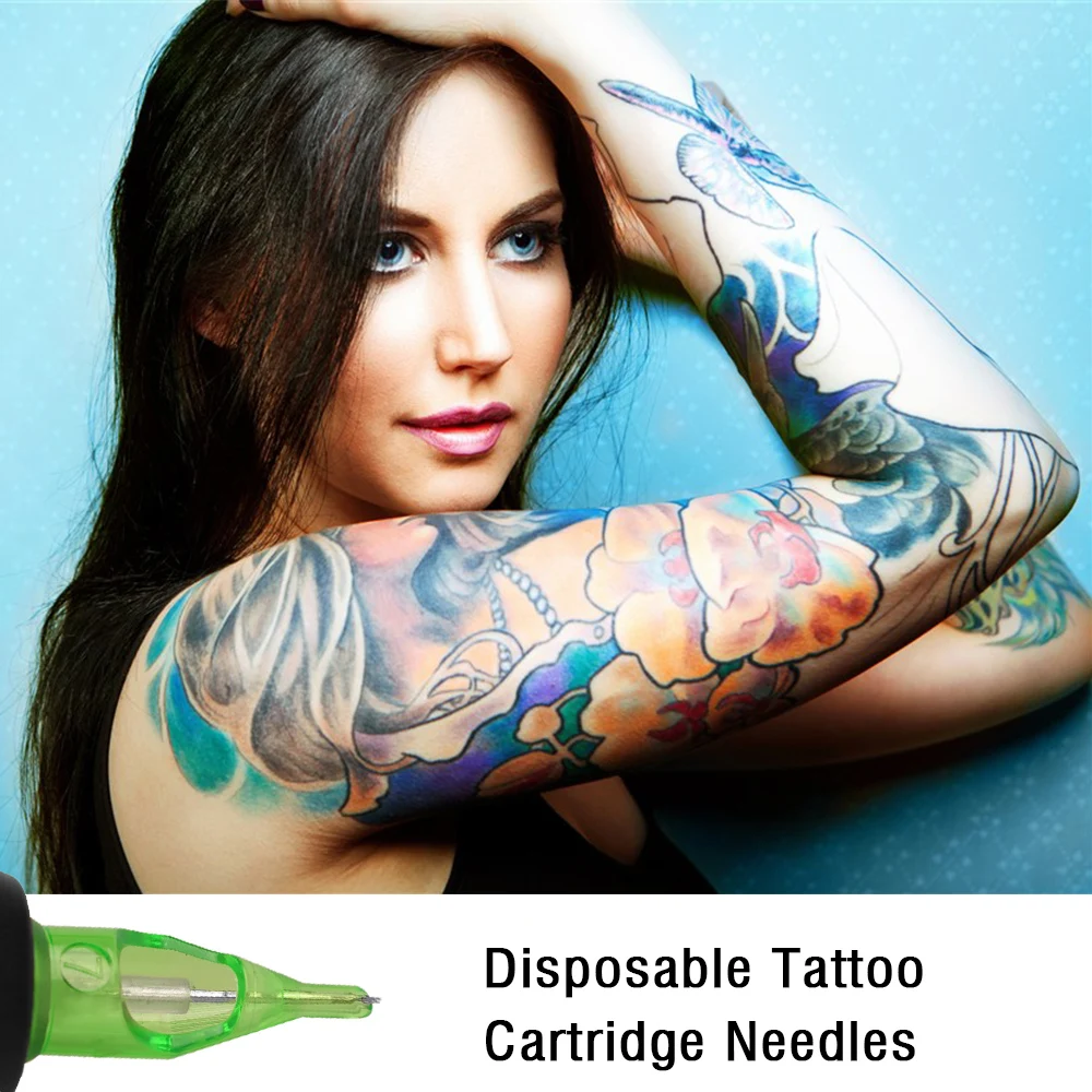 10PCS Disposable Tattoo Cartridge Needles Sterilized Needle 3RL 5RL 5RS 7M1 7RL Cartridge Tattoo Supplies Tattoo Accessories