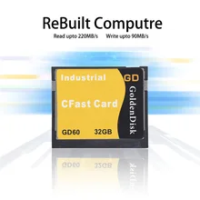 GoldenDisk карты CFast 64 Гб CFast SSD SATA промышленный ПК требуется IPC памяти Встроенный системный диск SATA II 3 ГБ/сек