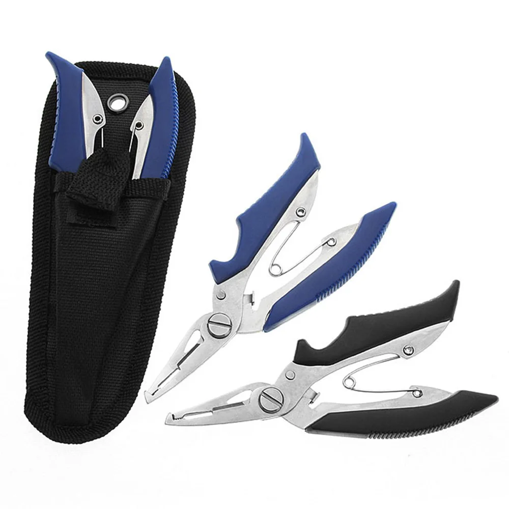 Stainless Steel Fishing Pliers Scissors Hook Remove Line Cutter Tackle Tool