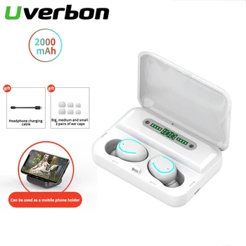

F9 TWS Wireless Earphone LED Display 8D Stereo With Microphone Bluetooth Headset With 2000mAh Power Bank Handsfree Sport Headset