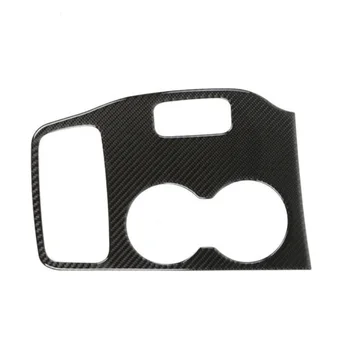 

2pcs Gear Shift Panel Stickers 1 Pair Carbon Fiber Trim Accessory Parts