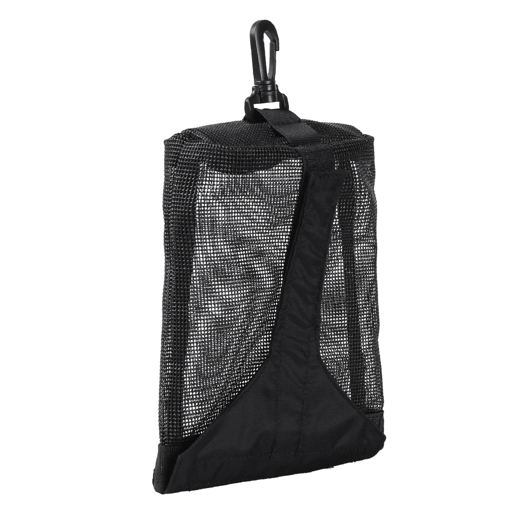 Scuba Diving Weight Pocket Accessories Mesh Pouch Bag With Clip