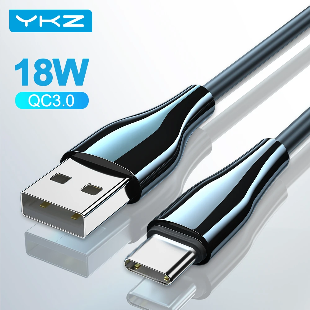 YKZ Micro USB Cable For iPhone 18W Type C Fast Charger USB C Quick Charge QC 3.0 Android Data Cord Cable for Samsung Xiaomi Wire