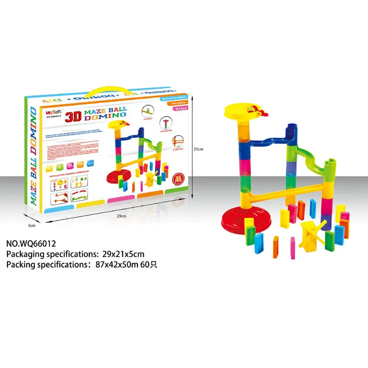 

CHILDREN'S Toy Plastic Domino Maze Ball Bearing Toy Domino Building Blocks Educational Toy Building Blocks