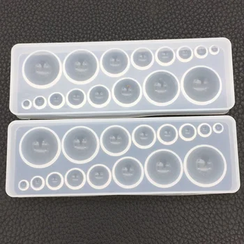 

Silicone Mold DIY Crystal Epoxy Resin Molds Time Stone Jewelry Making Crafts Round Handmade Cake Fondant Chocolate Tools