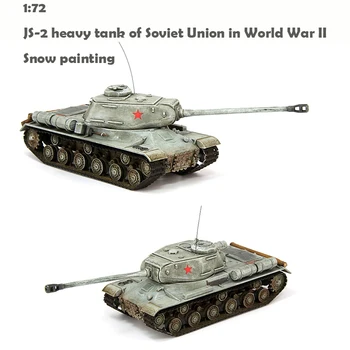 

1:72 JS-2 heavy tank of Soviet Union in World War II Snow painting Finished product model rp1020 Collection