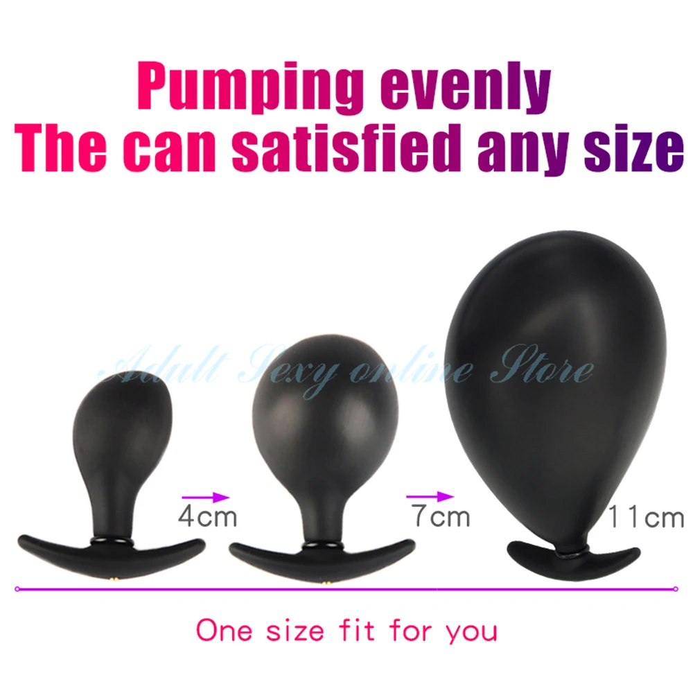 Inflatable Big Anal Ball Dildo Butt Plug for Women Men
