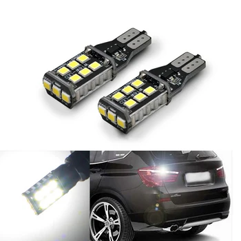

2x W16W T15 LED Bulbs 2835 15SMD Canbus OBC Error Free LED Backup Light 921 912 LED Bulbs Car Reverse Lamp Xenon White DC12V